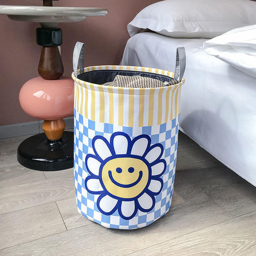 可爱卡通脏衣服收纳筐家用布艺双层脏衣篮可折叠浴室洗衣袋脏衣篓国庆出游 商品图6