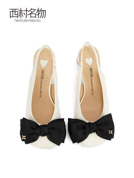 西村名物2022夏季新款法式仙女风凉鞋蝴蝶结气质休闲凉鞋女X22AH17371 商品图1