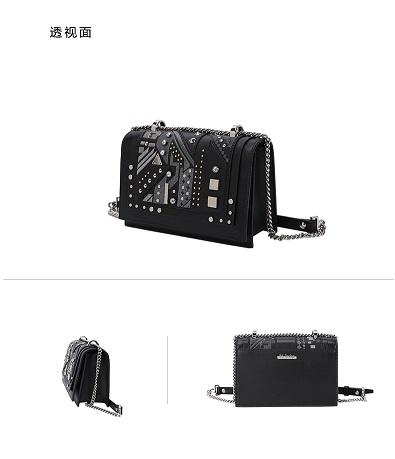 【直发】KH Design明治女包时尚个性潮流品牌女包铆钉斜挎包腋下包ins单肩 商品图1