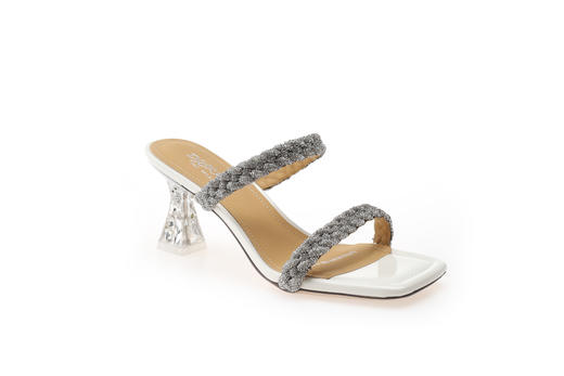 豪麟名鞋奥莱迪嘉女装牛移膜革时尚凉拖DJYYA21WL008白色  原价1960元 商品图0