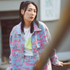 Mishka大眼球潮牌2022春夏新品 字母满印印花牛仔夹克外套男女M21100527M  商品缩略图2