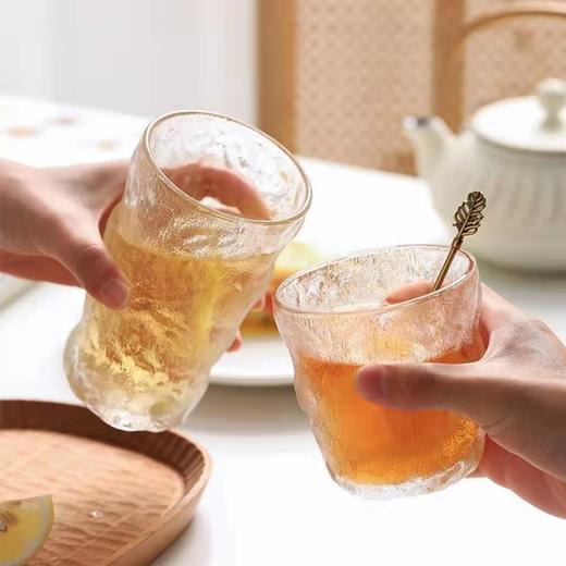 六只装ins冰川纹玻璃杯简约新品家用水杯啤酒杯牛奶杯饮料果汁杯国庆出游 商品图7