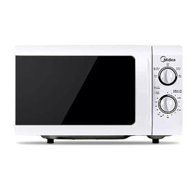 美的微波炉机械旋钮老式经典款双旋钮五档火力35分钟定时侧开门21L特价款M1-211A解冻老人用台式 21升 白色