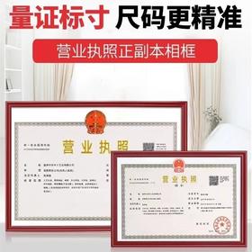 相框三证合一营业执照框A3/A4医疗 烟草 卫生许可证挂墙塑料镜框