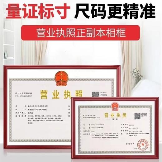 相框三证合一营业执照框A3/A4医疗 烟草 卫生许可证挂墙塑料镜框 商品图0