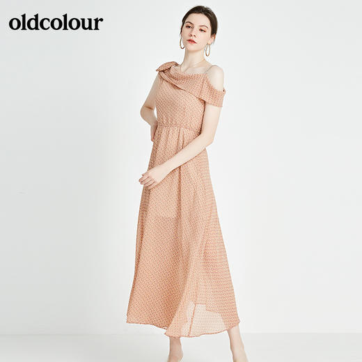 oldcolour秋季商场同款时尚修身无袖连衣裙N23104347 商品图2