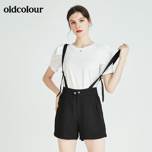 oldcolour欧珂秋季商场同款背带短裤休闲裤N23071313 商品图0