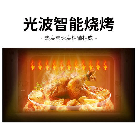 格兰仕家用微波炉机械不锈钢内胆大容量微烤箱一体线下同款机械旋钮操作简单G80F23SP- M8(S0)ZMD安心系列 商品图7