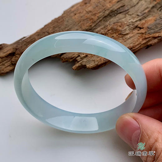 派瑞翡翠 翡翠手镯 糯冰种 绿色 商品图1