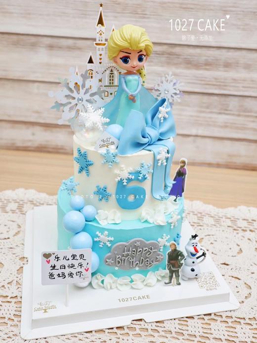 1027CAKE | 双层  爱莎主题 冰雪奇缘 公主 周岁 商品图2