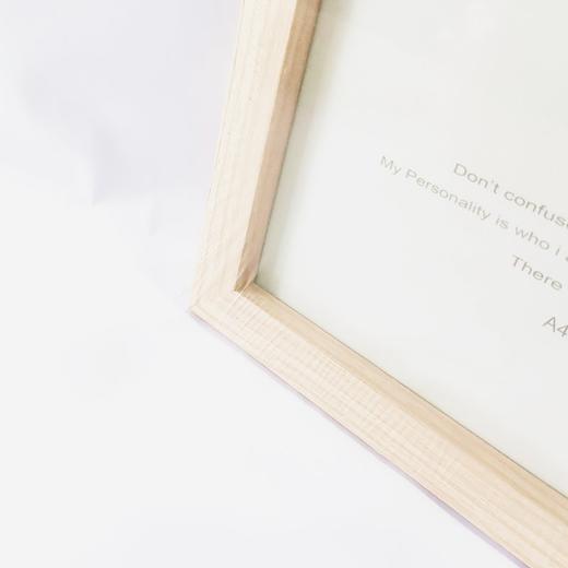 A4 浅色木质相框张平矿证件框画框 商品图2