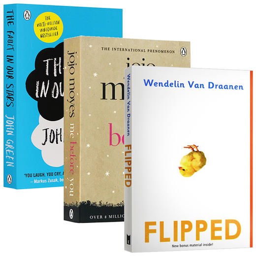 英文原版小说 Flipped怦然心动 Me Before You遇见你之前 无比美妙的痛苦 星运里的错 The Fault In Our Stars 电影原著英语小说书 商品图4