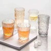 六只装ins冰川纹玻璃杯简约新品家用水杯啤酒杯牛奶杯饮料果汁杯国庆出游 商品缩略图5