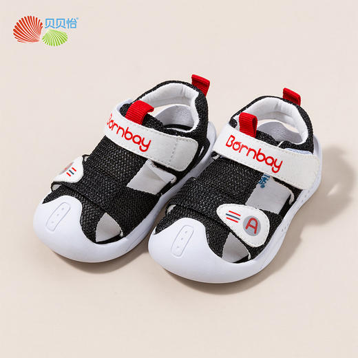 贝贝怡夏季新品男女宝宝包头凉鞋防滑学步鞋儿童鞋子 商品图3