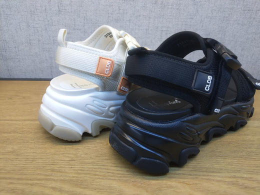 2021夏季新款豪行女鞋21247189厚平底运动休闲低跟露趾大凉鞋正品 商品图9