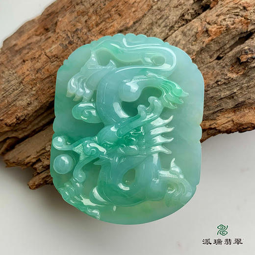 派瑞翡翠 翡翠挂件 糯种 绿色 商品图0