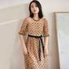 米思阳2024夏季新款减龄泡泡袖时尚设计中长款波点连衣裙0719 商品缩略图1