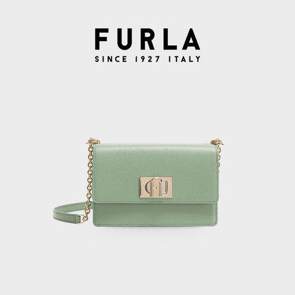 FURLA芙拉1927热卖皮革女士迷你通勤纯色斜挎包单肩链条包 商品图2
