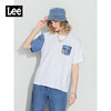 Lee商场同款22春夏新品101+舒适男友版白色女短袖T恤LWT0024963RT 商品缩略图0