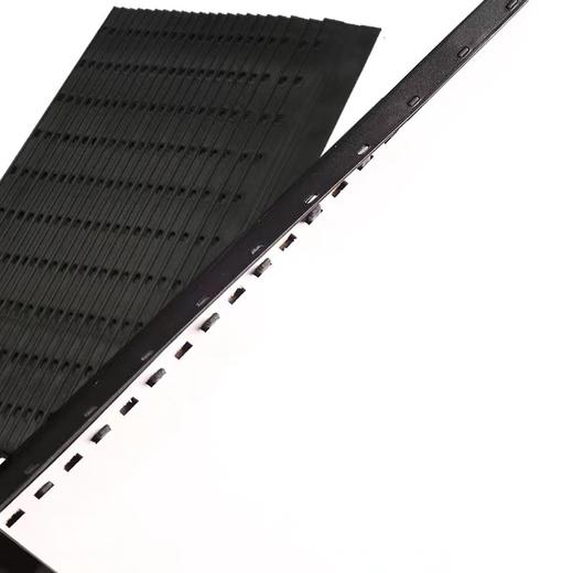 3-35MM十孔装订夹条黑色蓝色夹条 塑料夹条 十齿压条 夹条 胶条装订夹100支/盒 商品图2