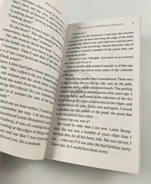 车道尽头的海洋 英文原版小说 The Ocean at the End of the Lane 英文版经典文学书  Neil Gaiman 尼尔盖曼 进口书籍正版 商品图3