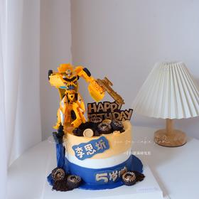 大黄蜂&翻糖刻字 （提前6小时预订/进口食用色素染色均属正常 请放心食用/介意慎拍）