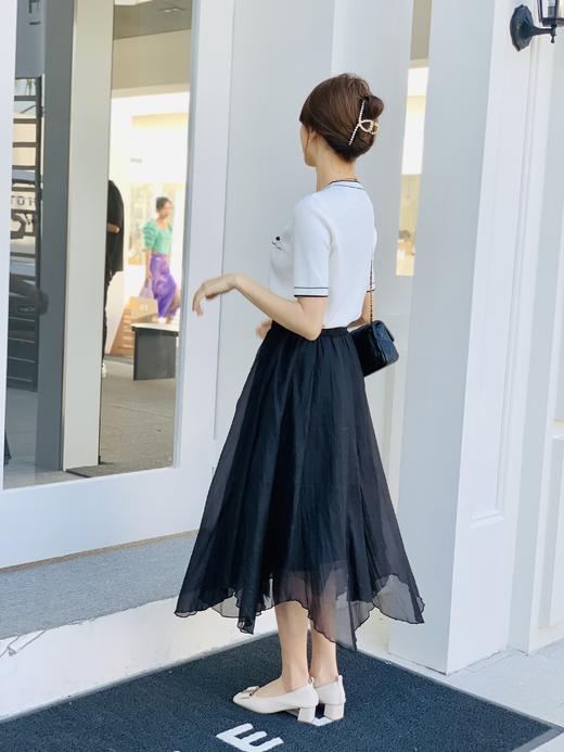 【百图lulu定制】【彩云半身裙】闪光皱 三层 轻薄网纱 不规则裙摆 半身裙 商品图12