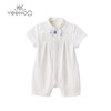 英氏婴儿哈衣男宝短袖棉麻连体衣夏新款舒适爬服YRHBJ22198A 商品缩略图0