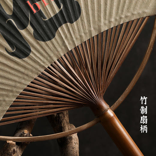 牛首山文创 原创中国古风团扇夏长柄竹制汉服女生创意生日礼物 商品图3