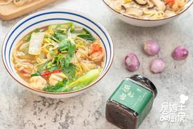 油葱鲜虾汤面