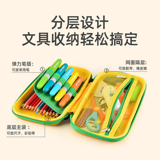 mideer弥鹿儿童文具盒宫西达也联名恐龙铅笔盒小学生幼儿园女男孩笔袋 商品图2