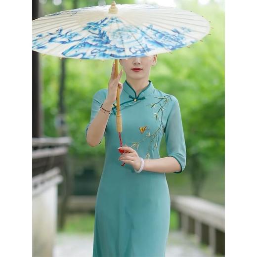 BYDCV873改良旗袍女2022年新款年轻款春夏季复古民国气质优雅长款连衣裙女 商品图1