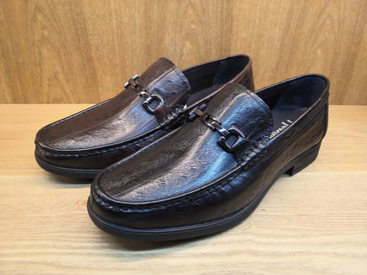 豪行春季新款商务男鞋10174102牛皮低跟舒适休闲皮鞋单鞋正装鞋子 商品图2