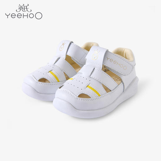 英氏22春夏新品婴儿软底透气防踢学步鞋宝宝镂空凉鞋YFXFJ22034A 商品图0
