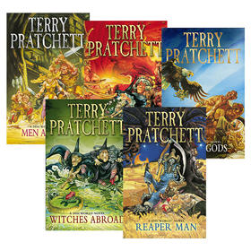 碟形世界系列11-15 五册套装 英文原版 Discworld Novel 畅销科幻小说 Terry Pratchett 灵魂收割机 英文版 进口英语原版书籍