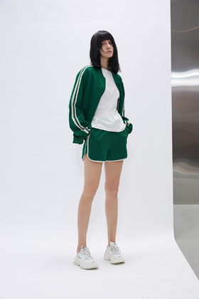 撞色包边运动短裤