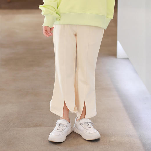 龙之涵 中大童女童前开喇叭裤阔腿裤 商品图9