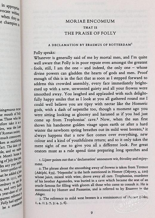 【中商原版】伊拉斯谟：愚人颂 英文原版 Praise of Folly Desiderius Erasmus 商品图7