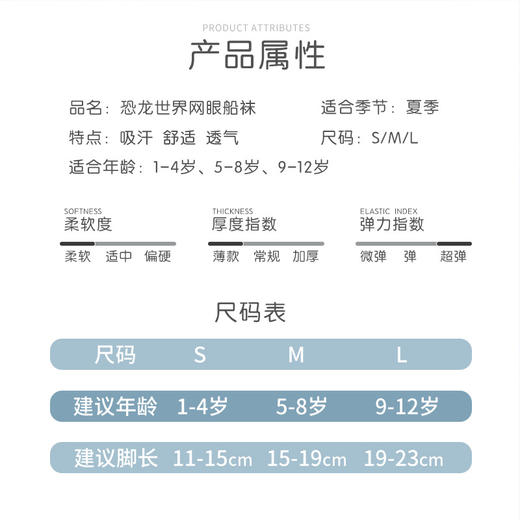 【5双装 轻薄透气 吸汗抗起球】春夏季网眼薄款儿童袜子网袜童袜a类男童女童棉袜短袜 商品图3