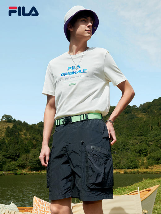 FILA斐乐【蔡徐坤同款】男士短袖2022年夏季新款运动舒适T恤F11M229111F 商品图1