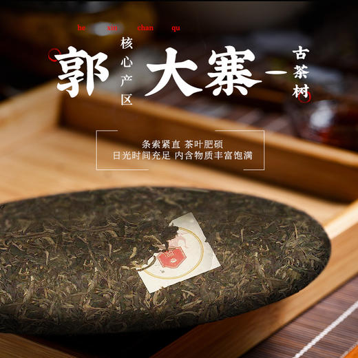 凤牌茶叶 云南高山普洱生茶郭大寨饼茶357g 商品图1