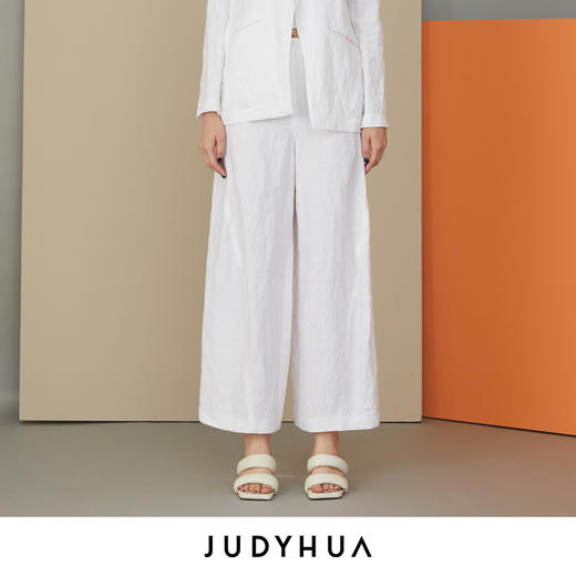 JUDYHUA 亚麻阔腿裤 商品图0
