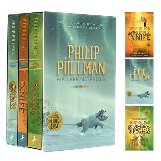 黑暗物质三部曲 英文原版 His Dark Materials Trilogy 英文版科幻奇幻小说 黄金罗盘 魔法神刀 琥珀望远镜 黑质系列小说 进口书籍 商品图1