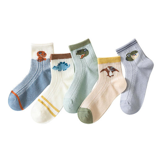 【5双装 轻薄透气 吸汗抗起球】春夏季网眼薄款儿童袜子网袜童袜a类男童女童棉袜短袜 商品图4