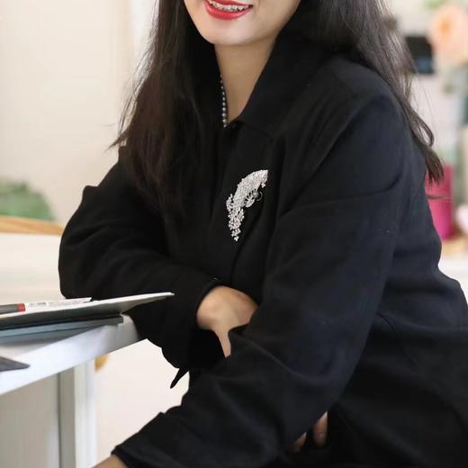 【现货】甄珠贝 日本进口成品 气场满满扇形胸针 商品图4