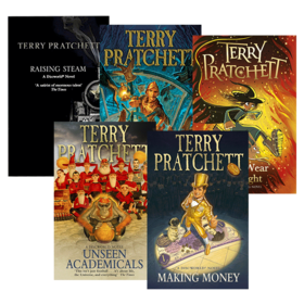 碟形世界系列36-40 五册套装 英文原版 Discworld Novel 畅销科幻小说 Terry Pratchett 看不见的运动服 英文版 进口英语原版书籍