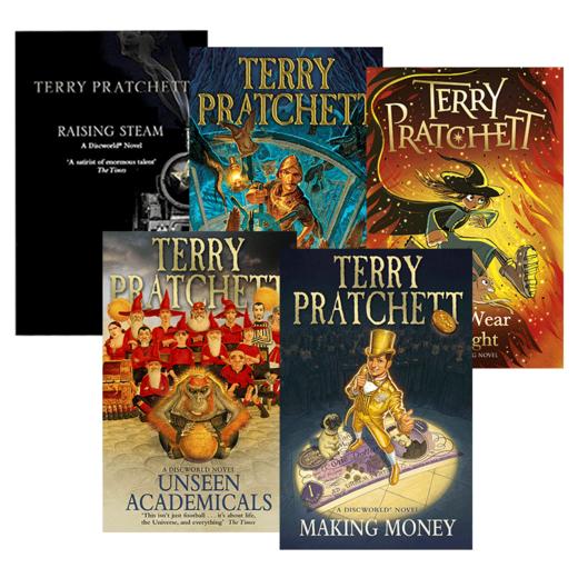 碟形世界系列36-40 五册套装 英文原版 Discworld Novel 畅销科幻小说 Terry Pratchett 看不见的运动服 英文版 进口英语原版书籍 商品图0