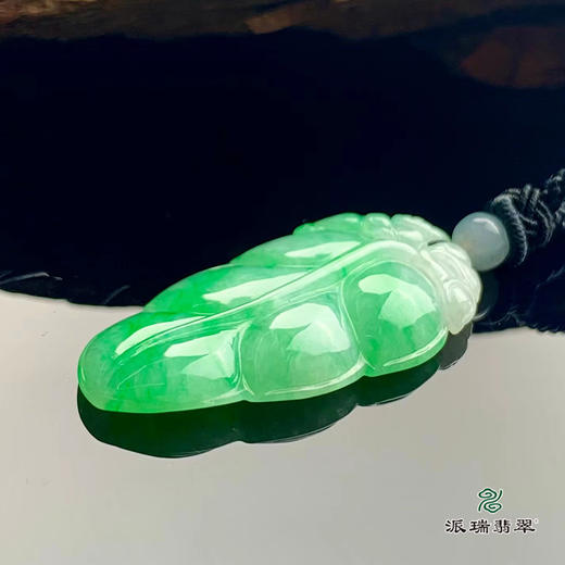 派瑞翡翠 翡翠挂件 糯冰种 绿色 商品图1