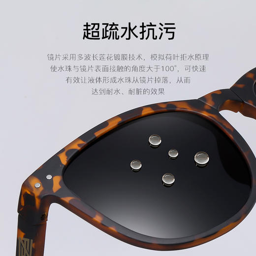 轻盈便携太阳镜 全折叠墨镜 男女同款防紫外线 商品图7