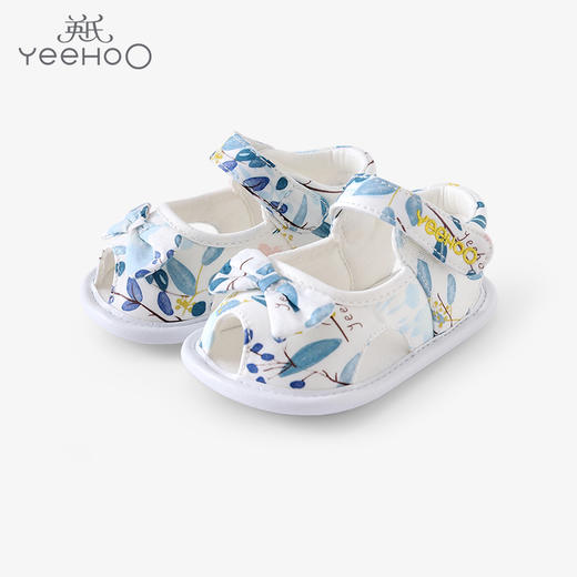 英氏婴儿童鞋宝宝包头凉鞋防踢学步鞋卡通魔术贴超萌YFXFJ22033A 商品图0